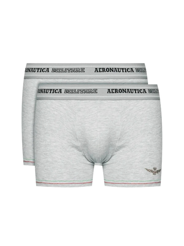 Aeronautica Militare Men's Trunk 2-Pack - gray