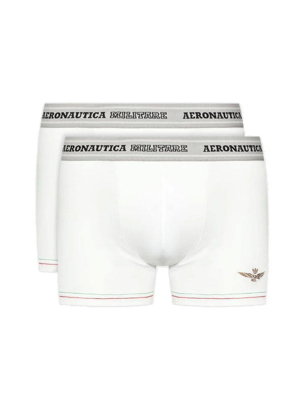 Aeronautica Militare Men's Trunk 2-Pack - white