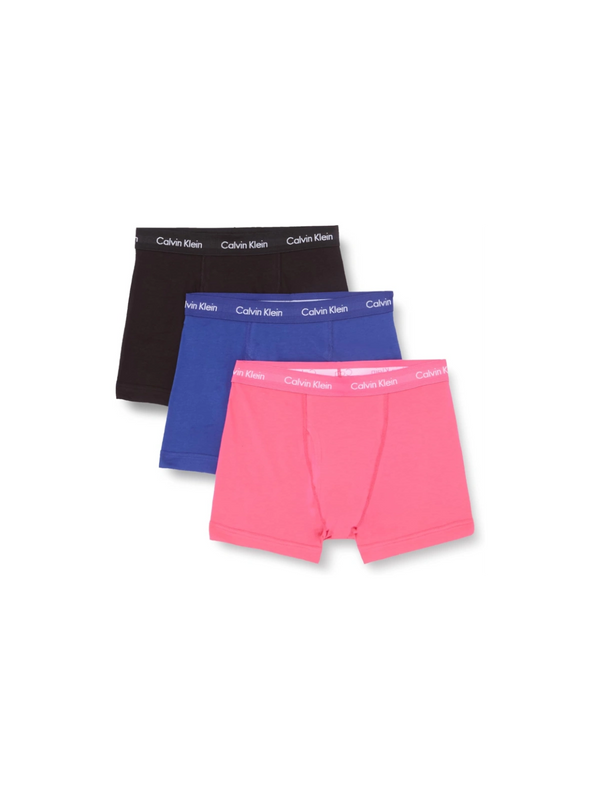 Calvin Klein Men's Boxers 3-Pack – black/blue/pink