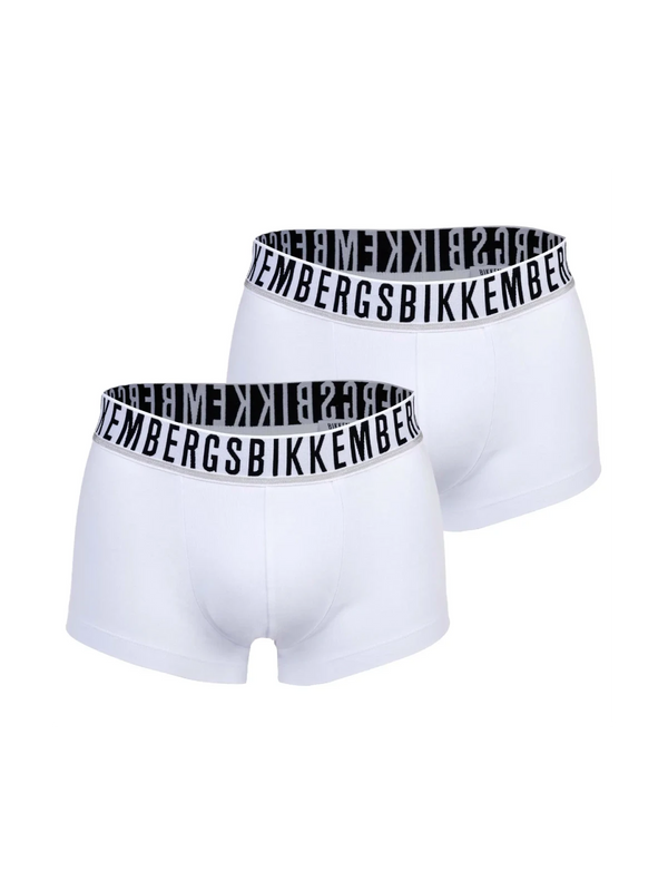 Bikkembergs Men's Trunk 2-Pack - white